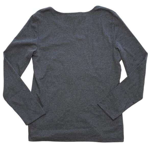 Karen Scott Glitter Top Women's PETITE SMALL Gray‎ CAT DOG Seasonal Graphic NEW - Picture 2 of 11